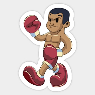 Boxing Time Mascot Sticker